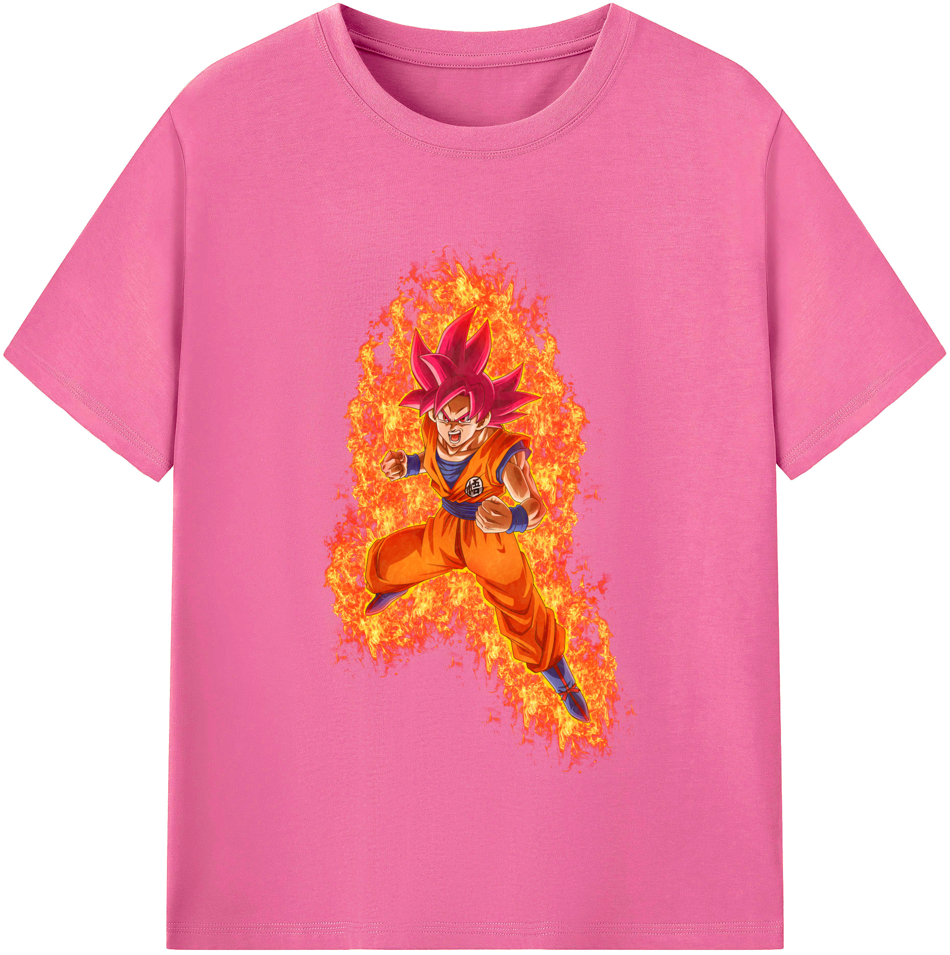 （画像用） ドラゴンボール 孫悟空（そん ごくう）Son Goku カカロット DRAGON BALL Kakarotto レディースカジュアルプリントTシャツ（綿100％）